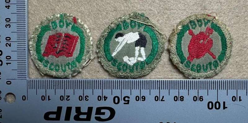 Rhodesian Boy Scouts - VARIED PROFICIENCY CLOTH BADGES - 3 badges