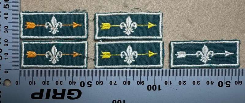 Rhodesian Boy Scouts - VARIED PROFICIENCY CLOTH BADGES - 5 badges