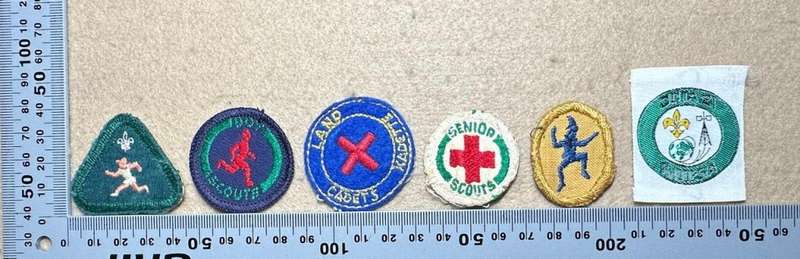 Rhodesian Boy Scouts - VARIED PROFICIENCY CLOTH BADGES - 6 badges