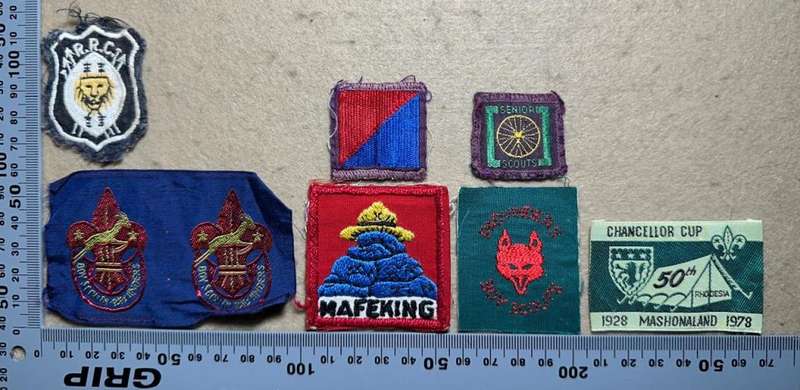Rhodesian Boy Scouts - VARIED PROFICIENCY CLOTH BADGES - 7 badges
