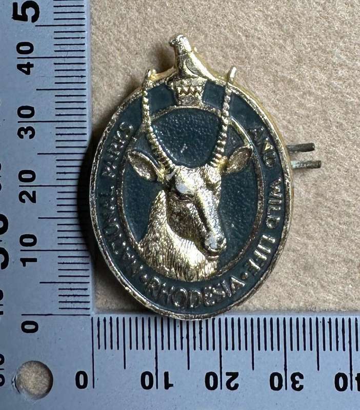 Rhodesian PARKS AND WILDLIFE - NAT PARKS AND WILDLIFE RHODESIA CAP BADGE