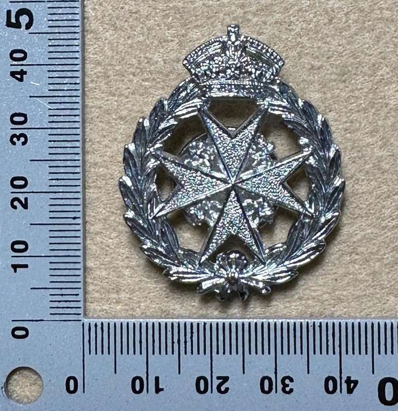 Rhodesian ST JOHNS - KINGS CROWN LAPEL BADGE