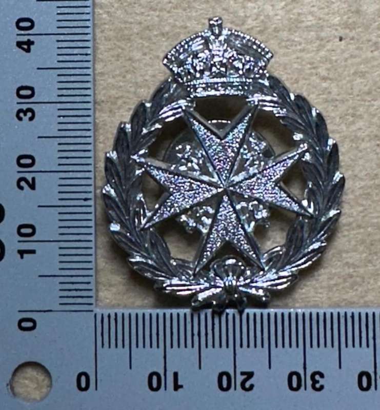 Rhodesian ST JOHNS - KINGS CROWN LAPEL BADGE