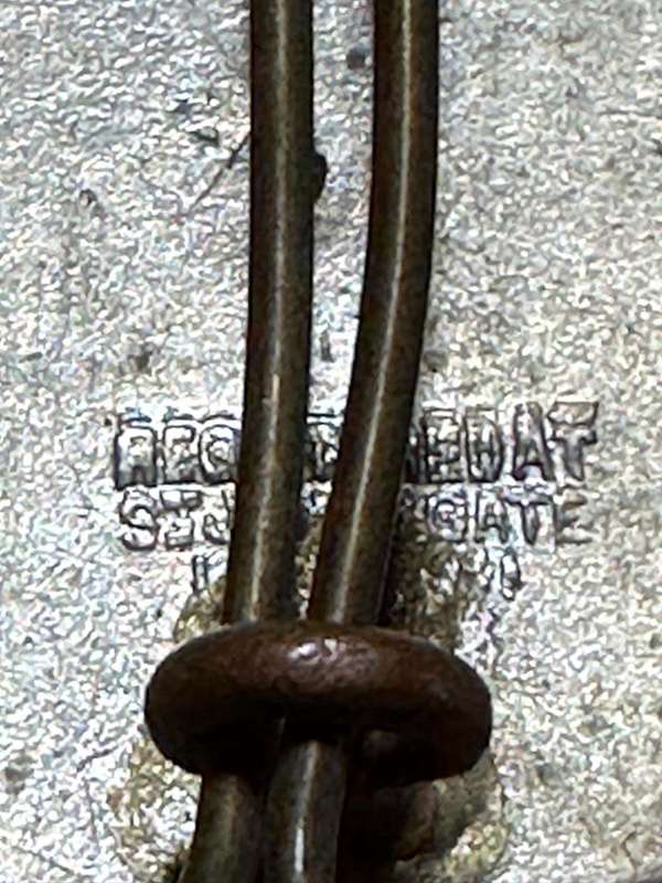 Rhodesian ST JOHNS - BERET BADGE METAL, Registered at St. Johns