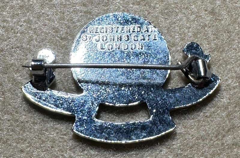 Rhodesian ST JOHNS - LAPEL BROOCH, Registered at St Johns Gate, London