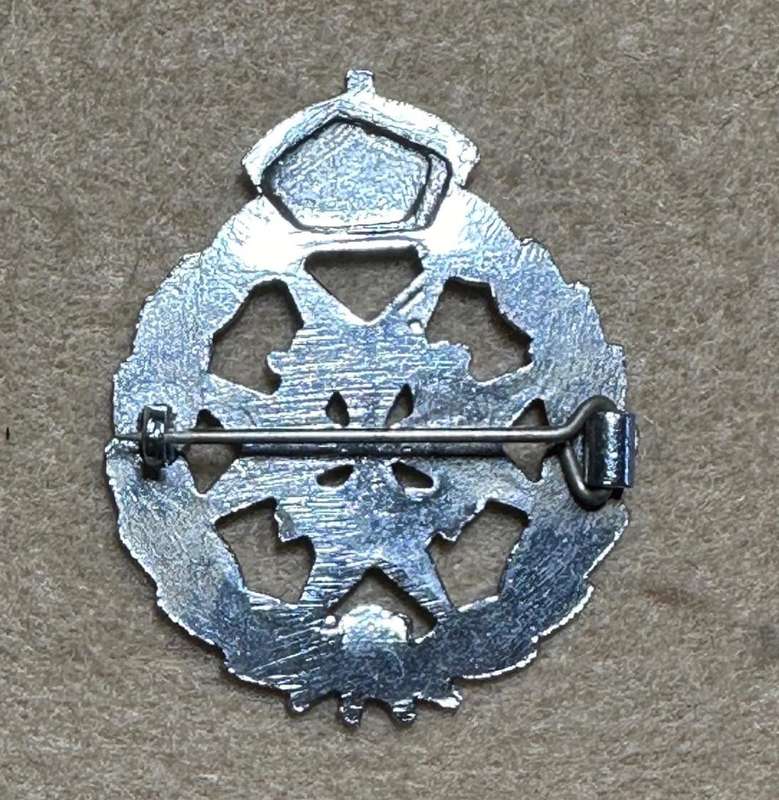 Rhodesian ST JOHNS - KINGS CROWN BROOCHE