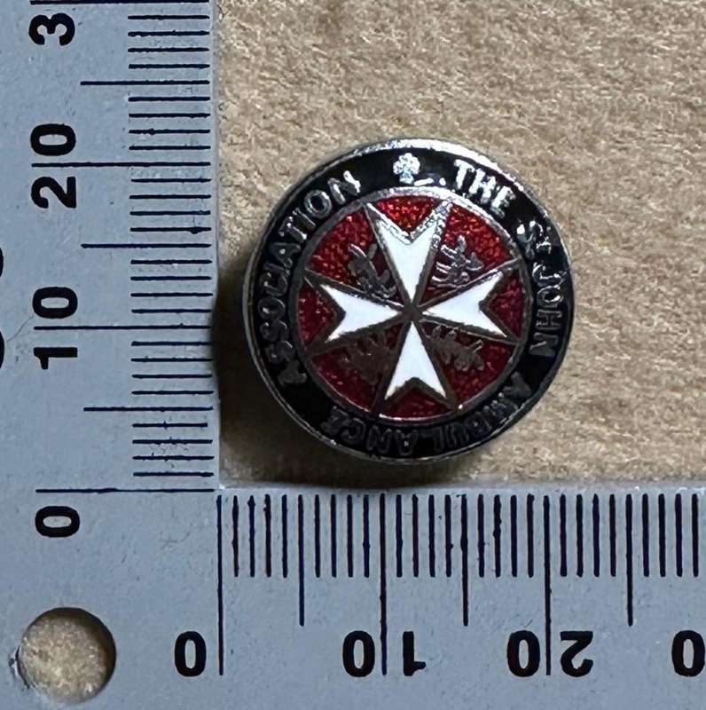 Rhodesian ST JOHNS - ENAMEL LAPEL BADGES, Registered at St Johns Gate, London