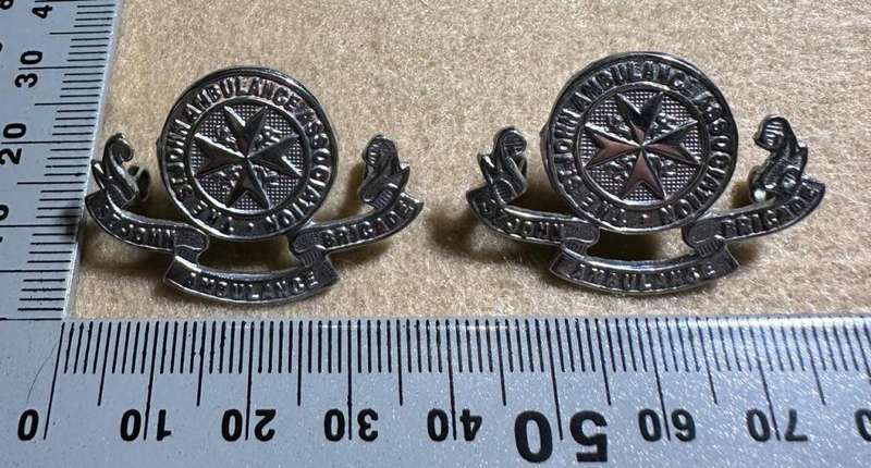 Rhodesian ST JOHNS - SET OF COLLARS, Registered at St Johns Gate, London