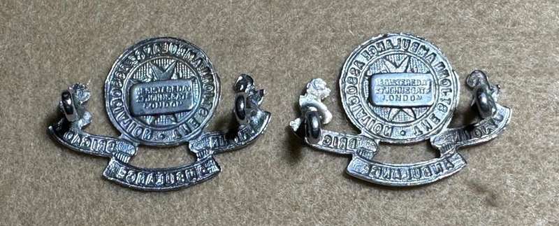 Rhodesian ST JOHNS - SET OF COLLARS, Registered at St Johns Gate, London