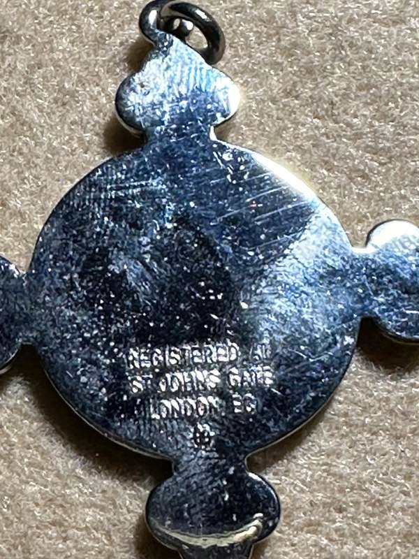 Rhodesian ST JOHNS - PENDANT, Registered at St Johns Gate, London