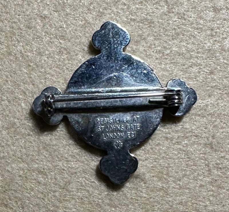 Rhodesian ST JOHNS - BROOCHE, Registered at St Johns Gate, London