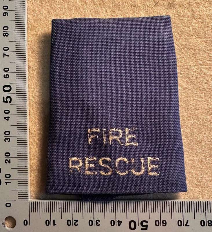 Rhodesian Fire Brigade - FIRE RESCUE SLIP ON VARIANT - Blue