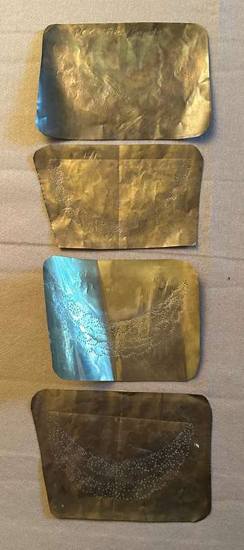 Rhodesian Fire Brigade - ENVELOPES WITH CAP PEAK AND BADGE DESIGN STENCILS - LOT - 10 ITEMS