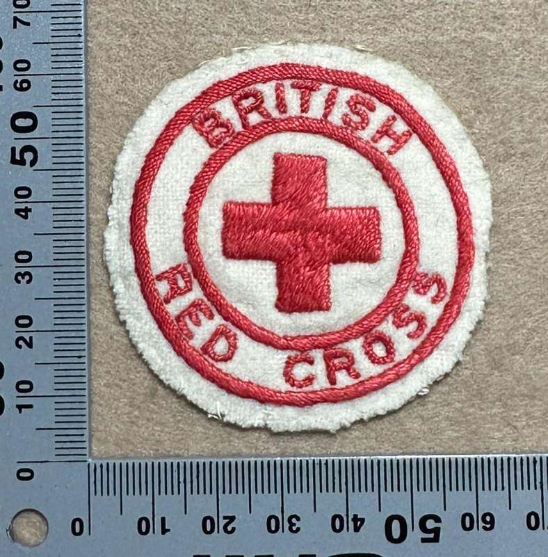 Rhodesia RED CROSS - BRITISH RED CROSS SILK ON WOOL