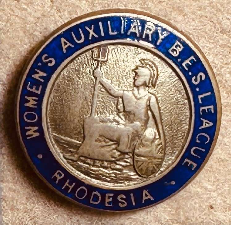 Rhodesia BRITISH EMPIRE SERVICE LEAGUE - BESL WOMENS AUX SERVICE LEAGUE RHODESIA - NO 59