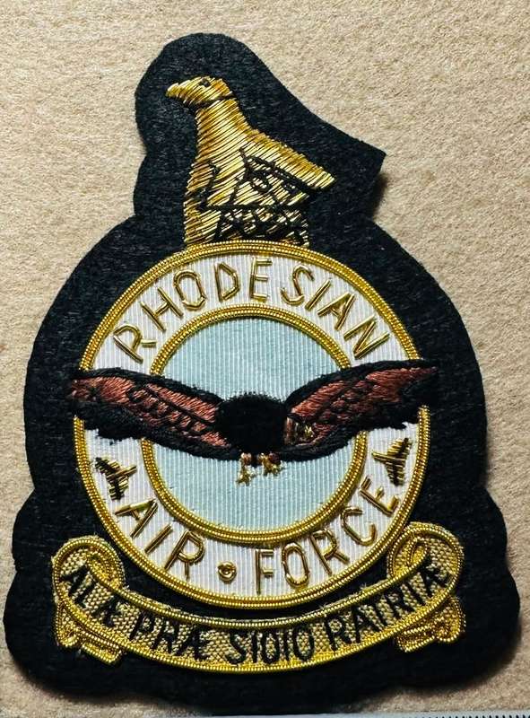Rhodesian Air Force - RHAF BLAZER BADGE BULLION
