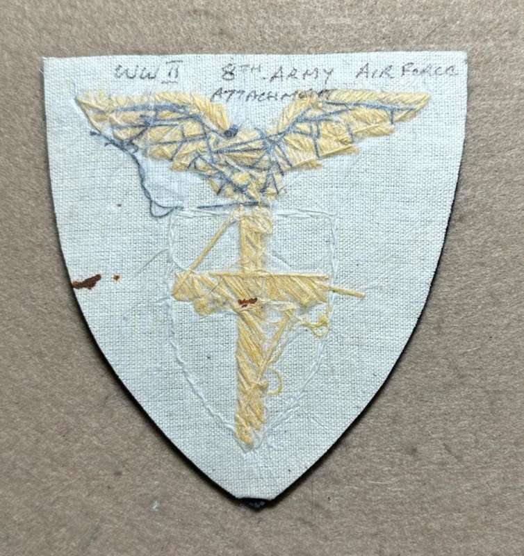 Rhodesian Air Force - RRAF 8TH ARMY AIR FORCE ATTACHMENT WW2 BLAZER BULLION