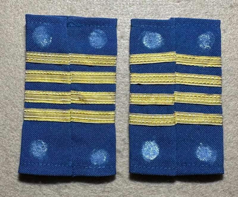 Rhodesian CUSTOMS AND IMMIGRATION - SLIP ON 4 BAR RANK CUSTOMS (SET)