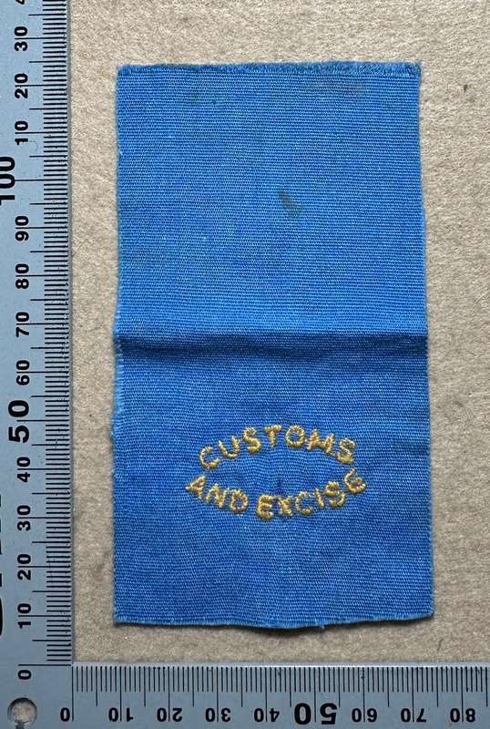 Rhodesian CUSTOMS AND IMMIGRATION - SLIP ON CUSTOMS AND EXCISE NO RANK