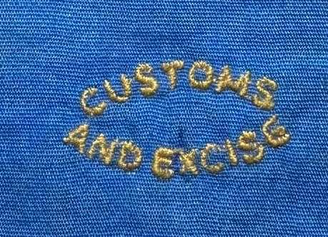 Rhodesian CUSTOMS AND IMMIGRATION - SLIP ON CUSTOMS AND EXCISE NO RANK