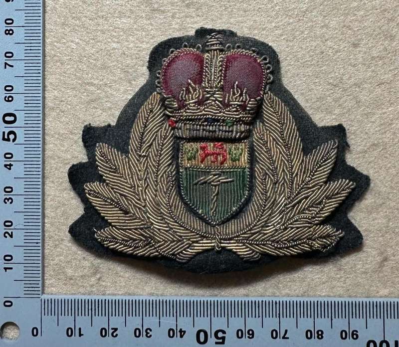 Rhodesian CUSTOMS AND IMMIGRATION - CAP BADGE QUEENS CROWN  VARIANT BULLION
