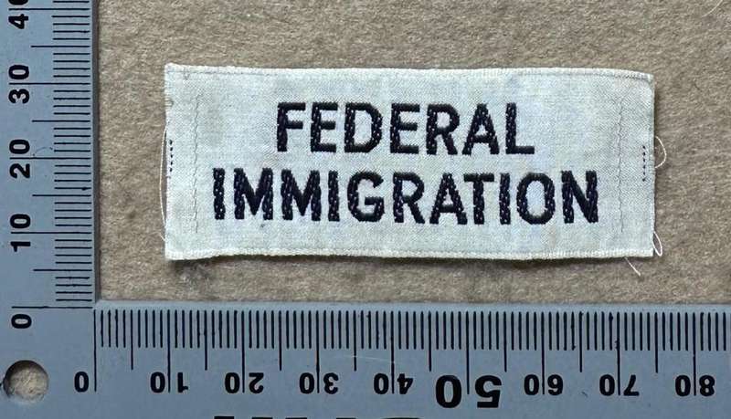 Rhodesian CUSTOMS AND IMMIGRATION - FEDERAL IMMIGRATION CLOTH TITLE