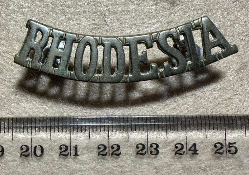 Rhodesia - SOLID BRASS RHODESIA TITLE