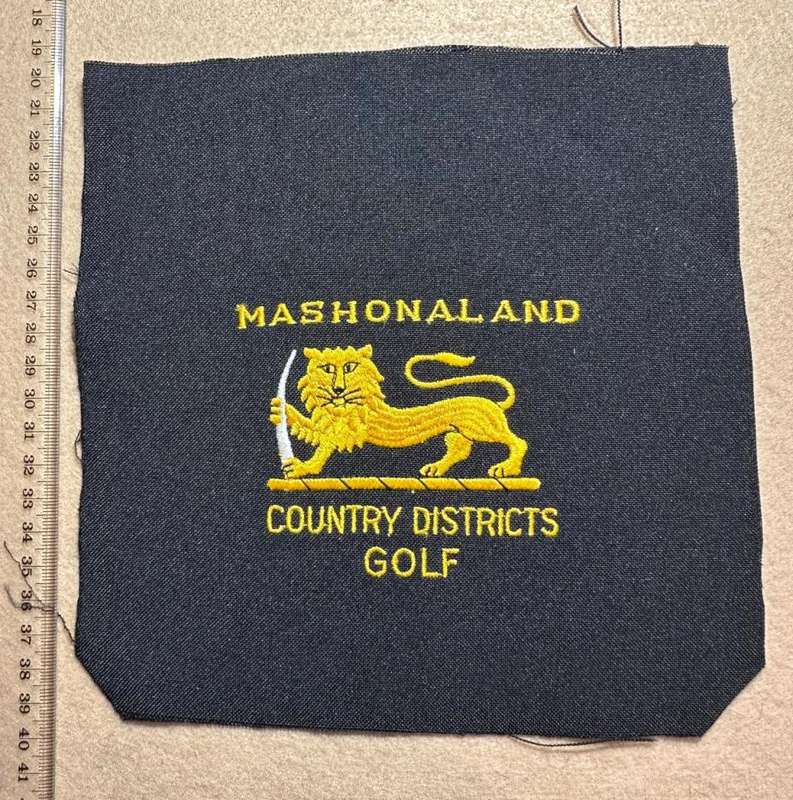 Rhodesia - MASHONALAND - PROVINCIAL SPORT COLOURS - COUNTRY DISTRICTS GOLF COTTON