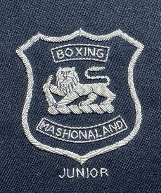 Rhodesia - MASHONALAND - PROVINCIAL SPORT COLOURS - BOXING BULLION WITH ART & STENCIL
