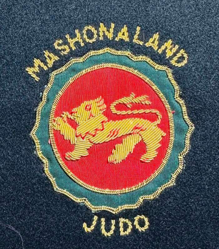Rhodesia - MASHONALAND - PROVINCIAL SPORT COLOURS - JUDO BULLION WITH STENCIL & PAPERWORK