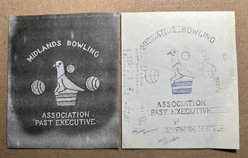 Rhodesian MIDLANDS - PROVINCIAL SPORT COLOURS - BOWLING ASSOCIATION ARTWORK/STENCILS ONLY
