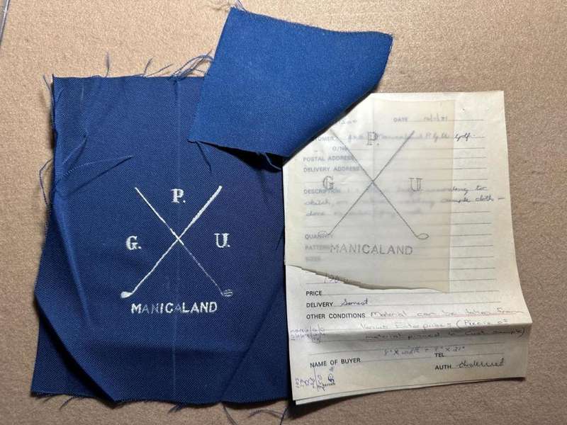 Rhodesian MANICALAND - PROVINCIAL SPORT COLOURS - PRO GOLF UNION - STENCIL