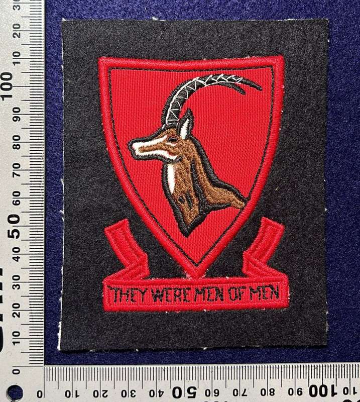 Rhodesian School Badge - ALAN WILSON SCHOOL - MOTTO - THEY WERE MEN OF MEN