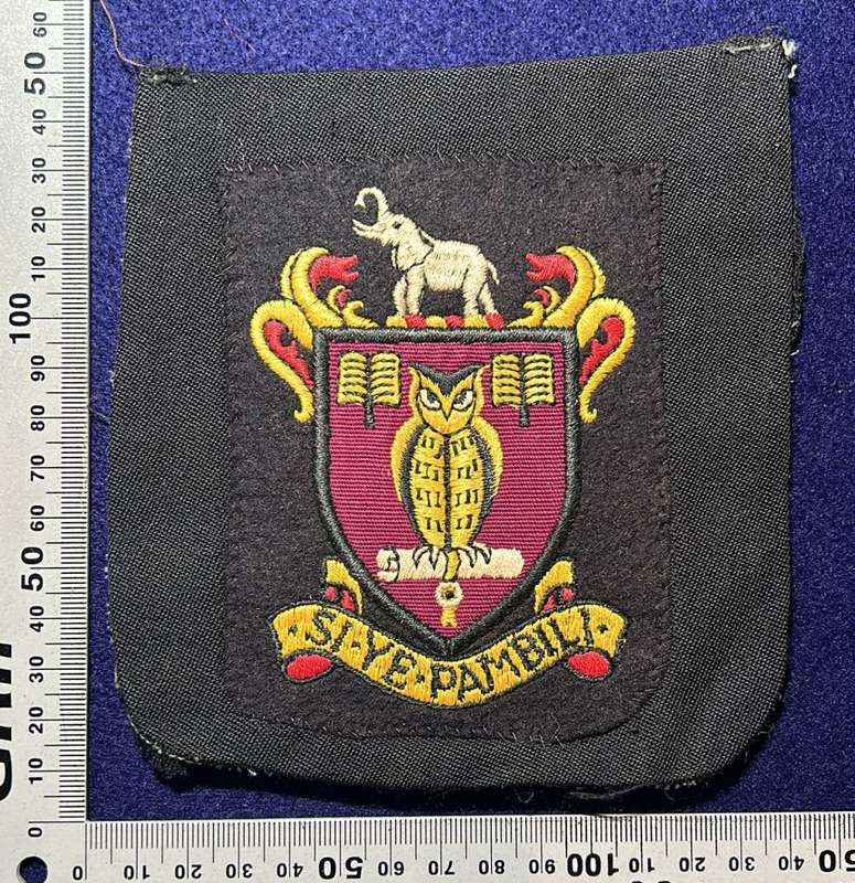 Rhodesian School Badge - MOTTO - SI YE PAMBILI VARIATION