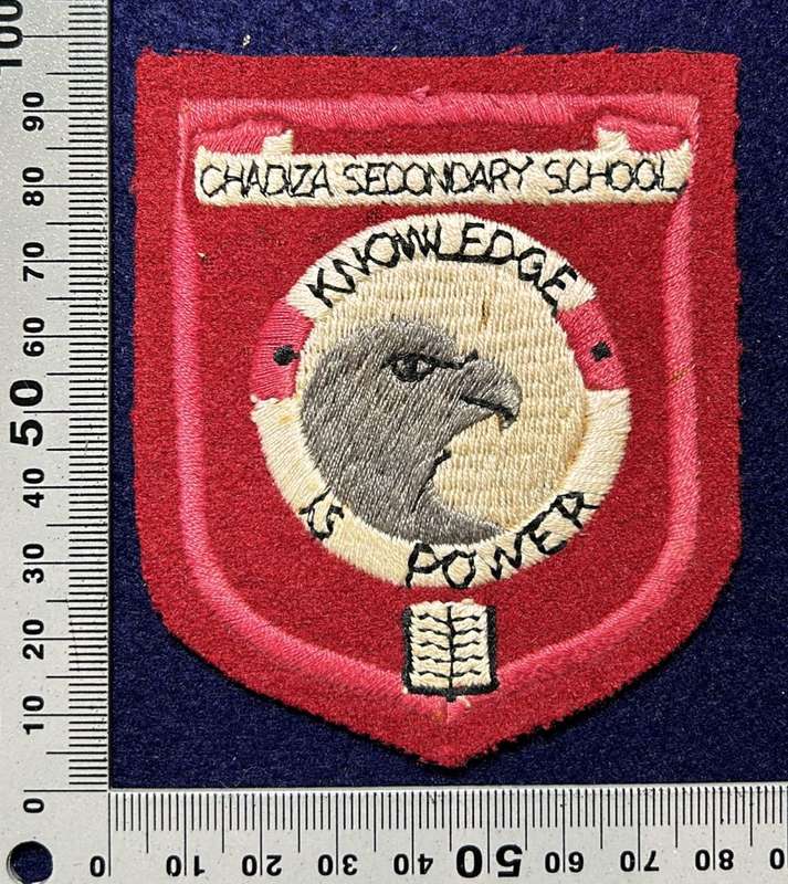 Rhodesian School Badge - CHADIZA SECONDARY SCHOOL - MOTTO - KNOWLEDGE IS POWER