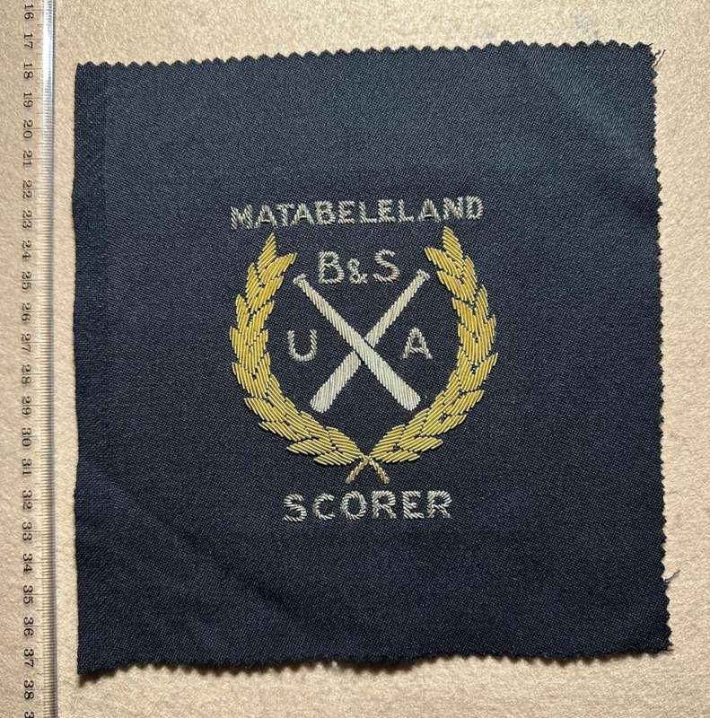 Rhodesia - MATABELELAND - PROVINCIAL SPORT COLOURS - BASEBALL AND SOFTBALL SCORER BULLION