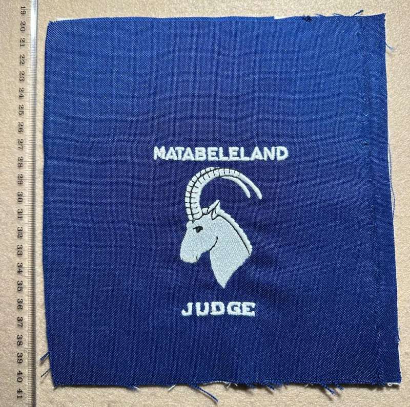 Rhodesia - MATABELELAND - PROVINCIAL SPORT COLOURS - JUDGE