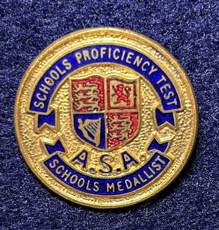 Rhodesian School Badge - SCHOOLS PROFICIENCY TEST MEDALLIST ENAMEL BADGE