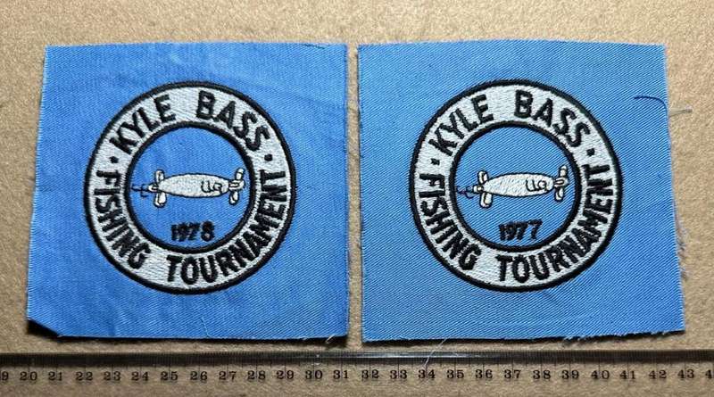 Rhodesian Badge Misc - LAKE KYLE BASS FISH COMPETION - 2 X BADGES - 1977 & 1978