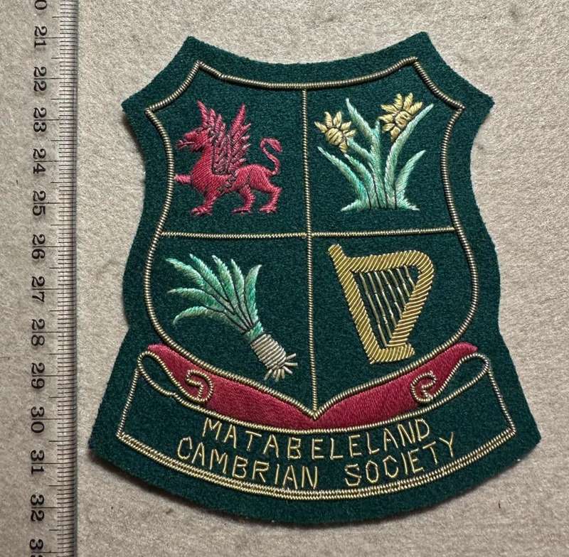 Rhodesian Badge Misc - MATABELELAND CAMBRIAN SOC BULLION