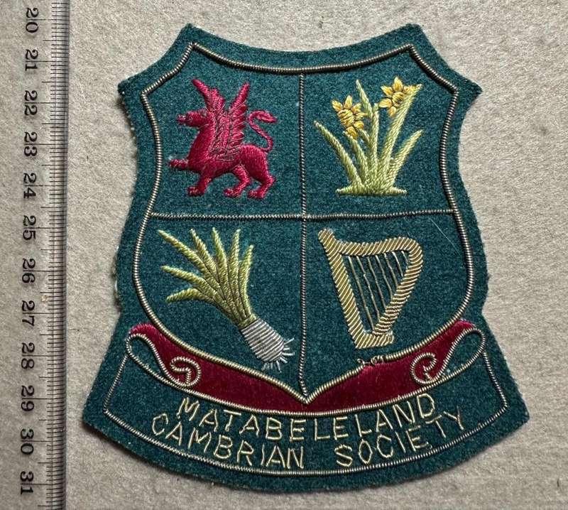 Rhodesian Badge Misc - MATABELELAND CAMBRIAN SOC BULLION