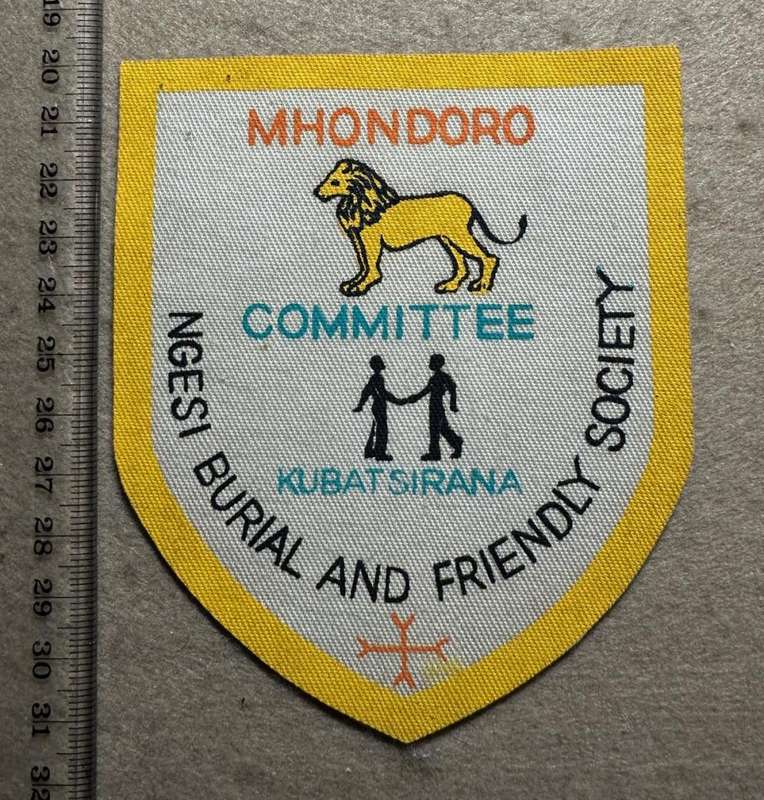 Rhodesian Badge Misc - MHONDORO BURIAL SOC