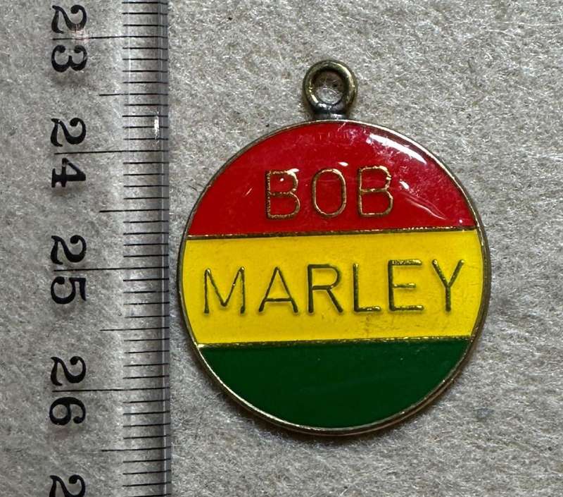BOB MARLEY BADGE, Manufactured by REUTELER, SALISBURY