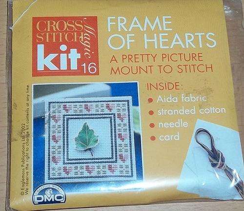 Frame kit to mount in card or frame