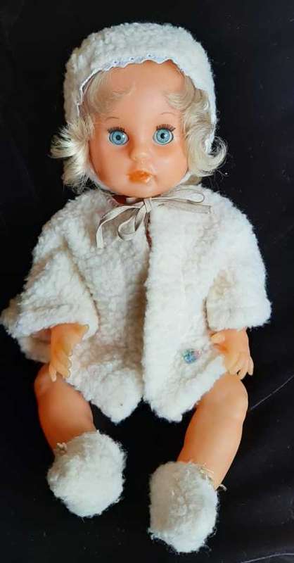 First Love Doll Clothes: Faux sheepskin  jacket with hat and booties only