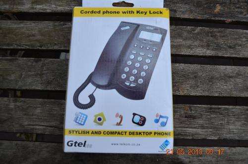 NEW GTEL PHONE WITH LOCK