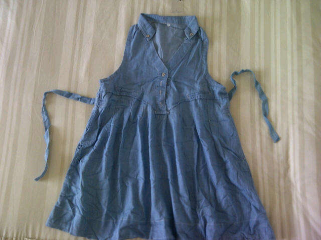 ***Cute Ladies Light Blue Denim Dress, Perfect for summer***LARGE, XXL, XXXL ONLY***