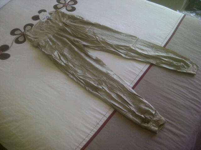 **Brand New Cute & Funky Ladies Light Gold Pants with front & back pockets**36 ONLY***Last Pair***