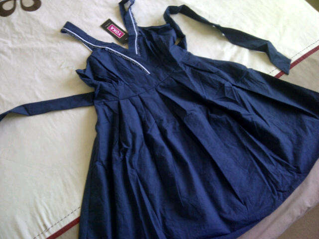 *** Navy Blue Great Quality Funky Design Ladies Dress*** Great for summer**XXL ONLY**BRAND NEW**