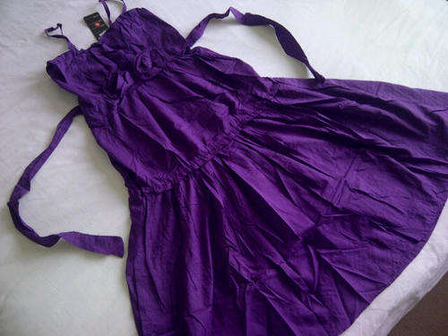 **Cute Ladies Purple Summer Strap/Boob Tube Dress**Great Summer Dress**S, XL ONLY**BRAND NEW**